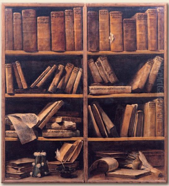 Dvi biblioteki (kartina) Oil Painting by Giuseppe Maria Crespi