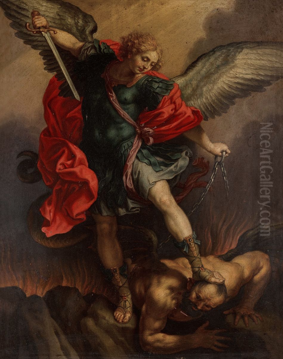 Saint Michael the Archangel Oil Painting by Pieter van Lint