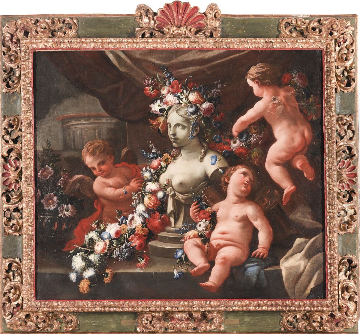 Allegory of sculpture Oil Painting by Andrea Belvedere