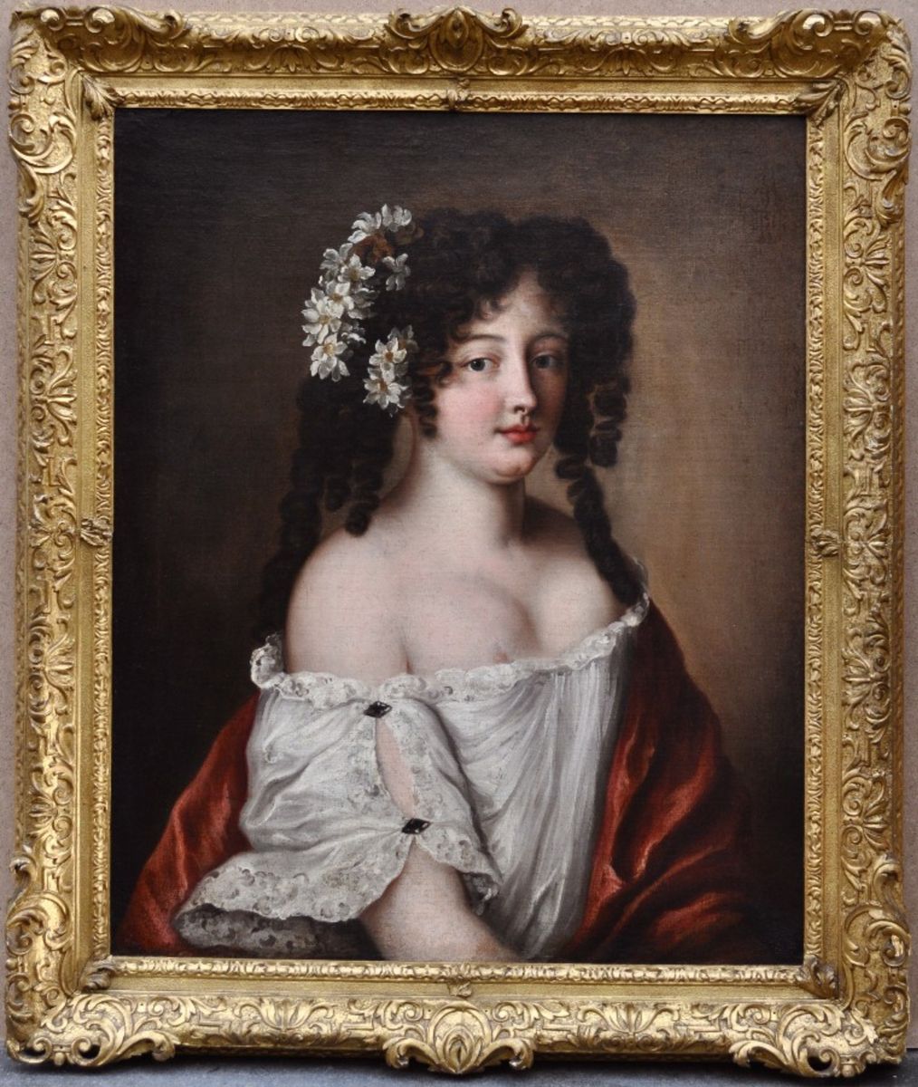 Portrait of Diane-Gabrielle Damas de Thianges Mancini Oil Painting by Jacob Ferdinand Voet