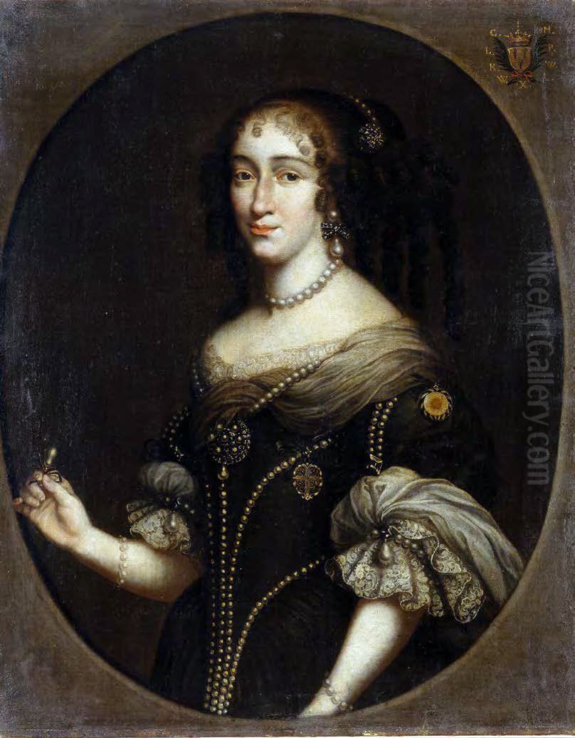 Portrait of Claire Isabelle Pac, nee Lascaris de Mailly-Lespine. Oil Painting by Daniel Schultz