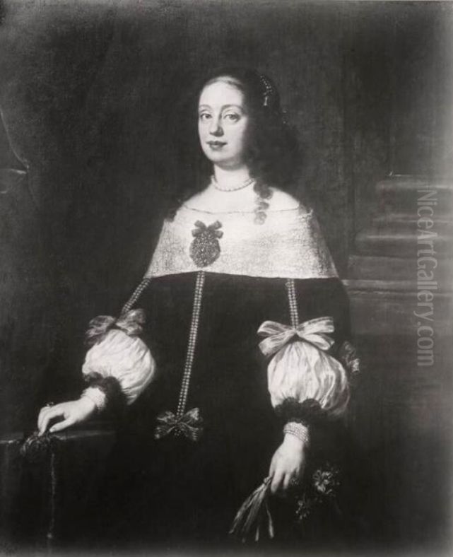 Portret van Vittoria della Rovere (1622-1694), echtgenote van Ferdinand II de' Medici, hertog van Toscane Oil Painting by Justus Sustermans