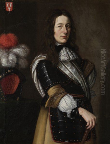 Bildnis Niklaus von Wattenwyl (1653-1691), Herr zu Jegenstorf und Oberdiessbach Oil Painting by Johannes Dunz
