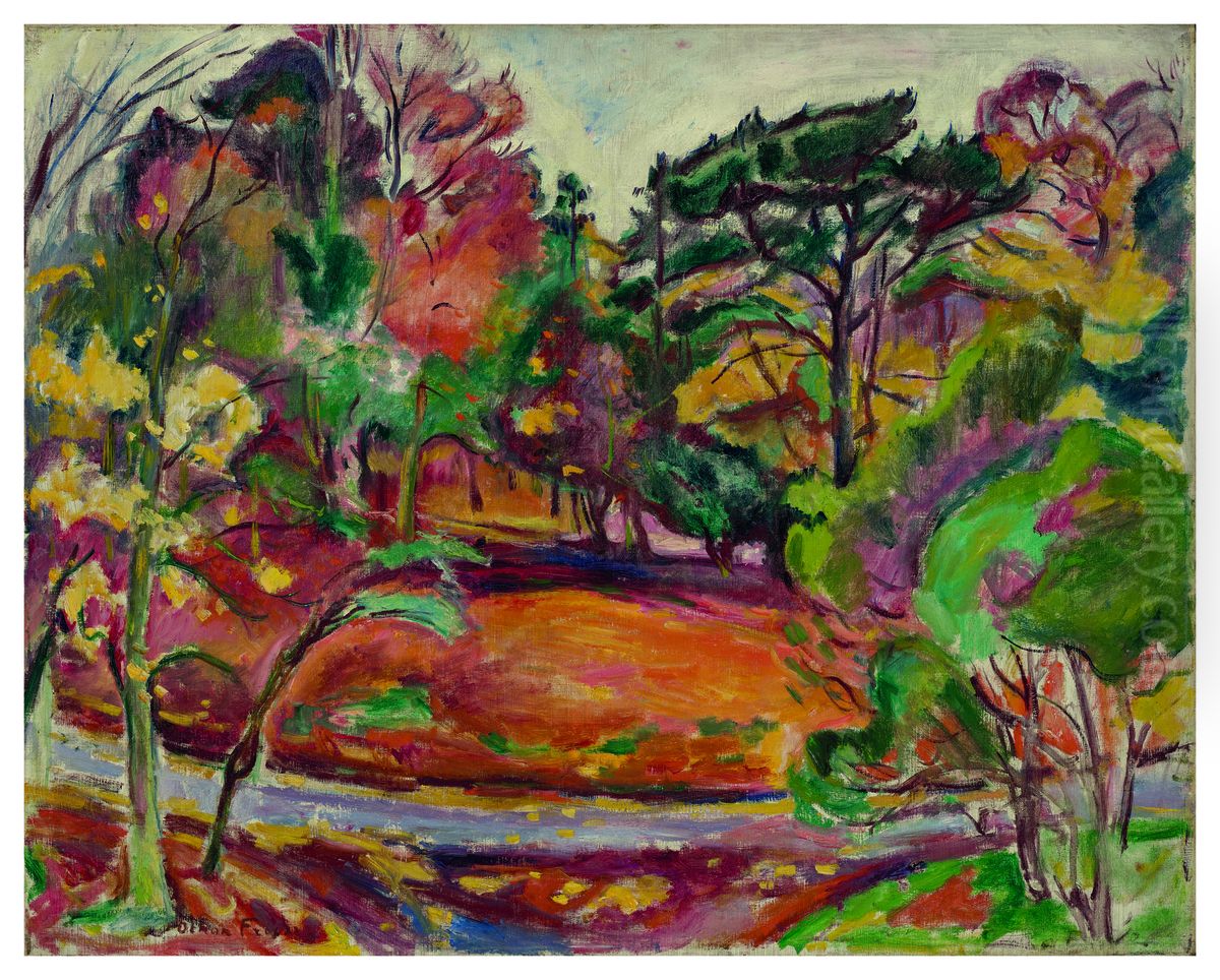 Autumn in Honfleur, the Cote de Grace Oil Painting by Othon Friesz