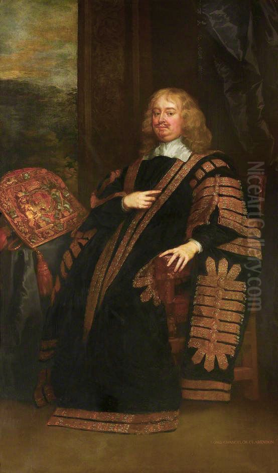 Portrait ofEdward Hyde, 1st Earl of Clarendon(1609-1674), Lord High Chancellor Oil Painting by Peter Lely