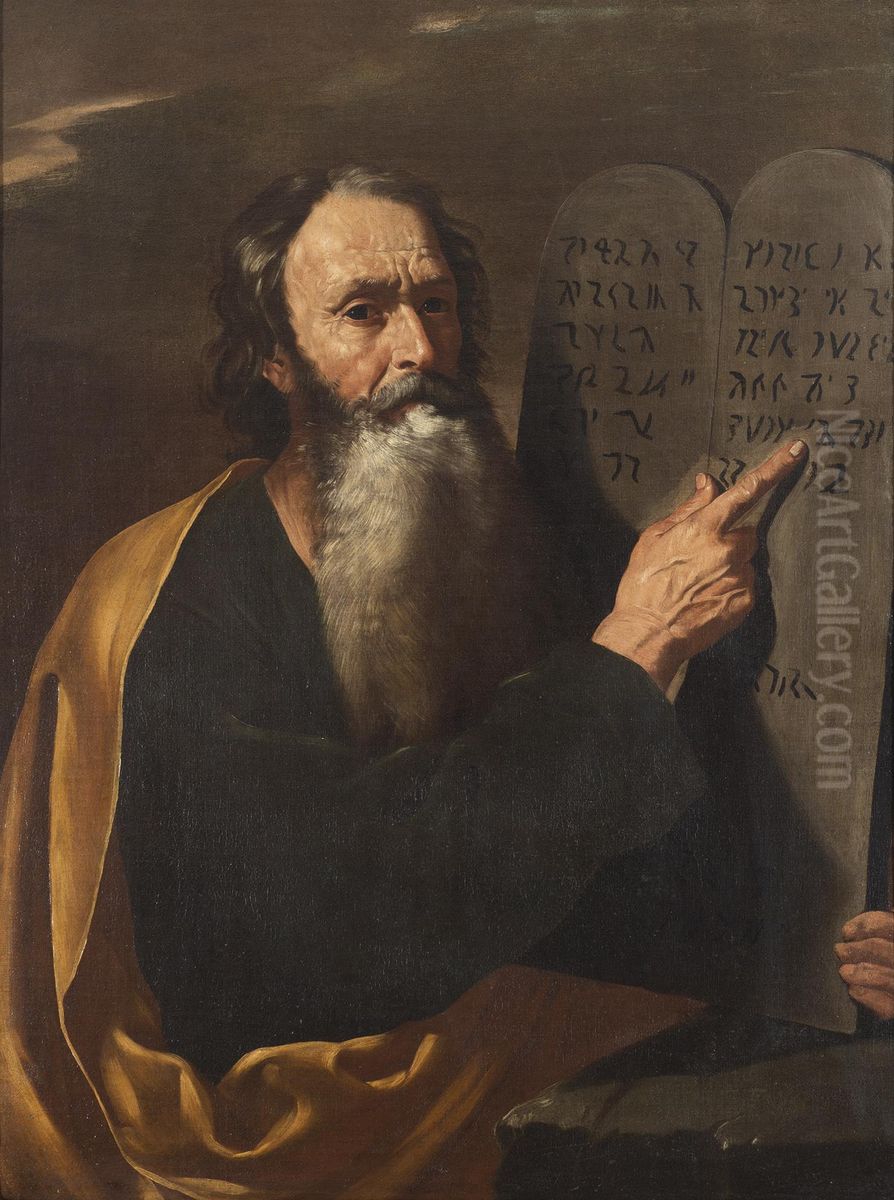 Moses Oil Painting by Hendrick de Somer