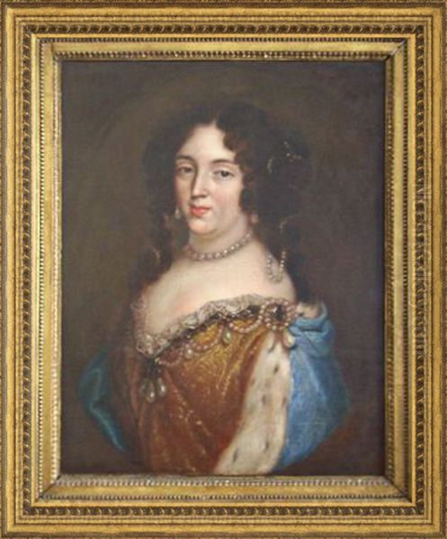 Portrait of Marie Casimire Sobieska. Oil Painting by Pierre Mignard I