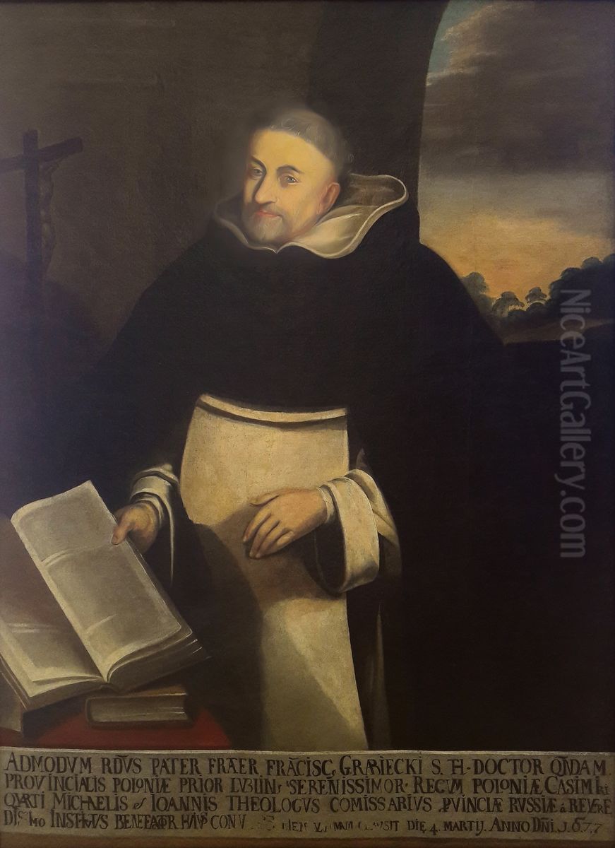 Portrait of Father Franciszek Grabiecki. Oil Painting by Tomasz Muszynski