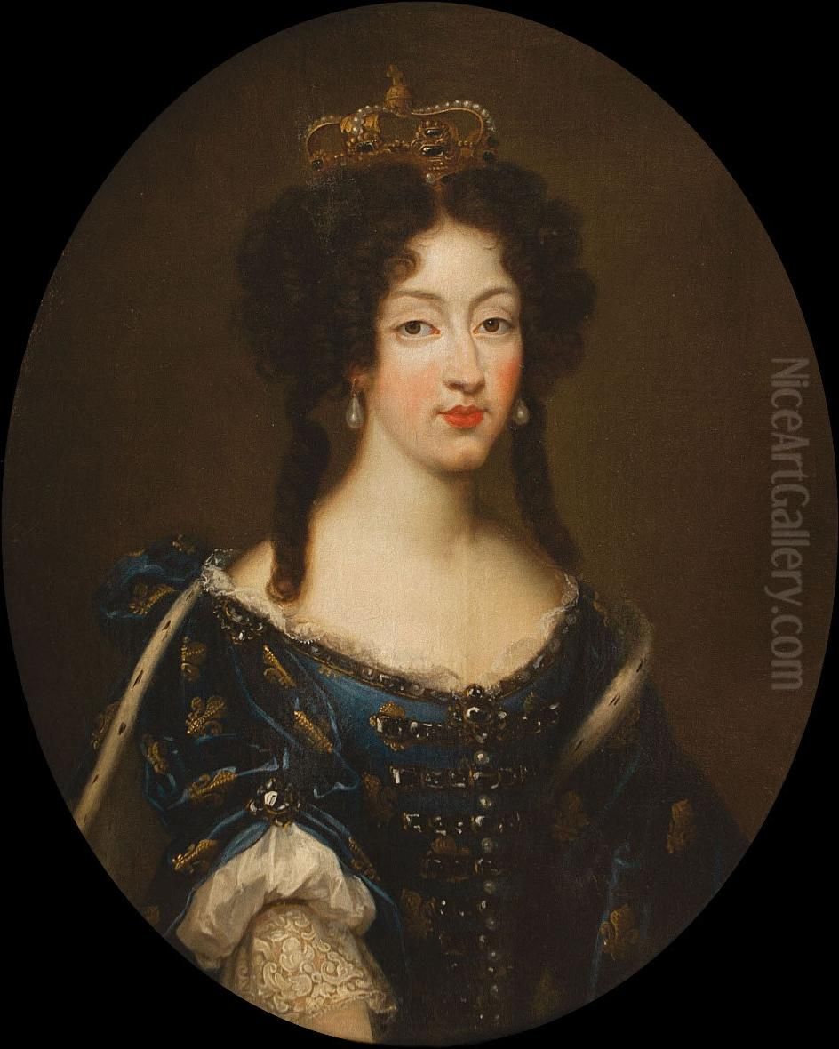 Portrait ofMarie Louise d'Orleans(1662-1689) Oil Painting by Pierre Mignard I