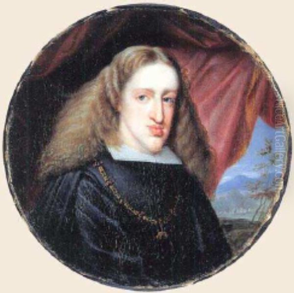 Portrait of Charles II of Spain Oil Painting by Jan van, the Younger Kessel