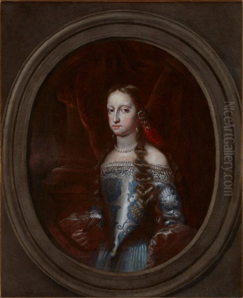 Portrait of Maria Anna of Neuburg Oil Painting by Jan van, the Younger Kessel
