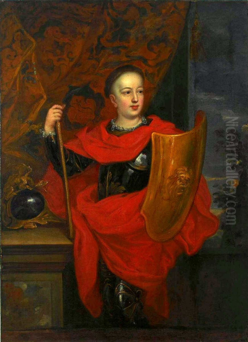 Portrait of Aleksander Benedykt Sobieski. Oil Painting by Jerzy Siemiginowski-Eleuter