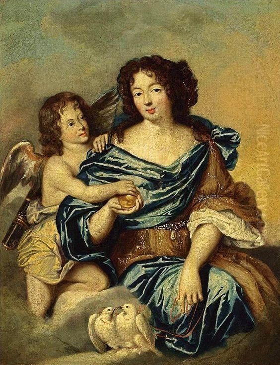 Portrait of a lady as Venus Oil Painting by Pierre Mignard I