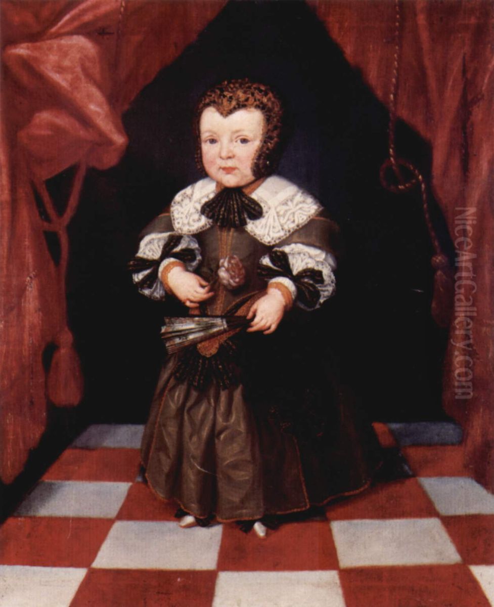 Kinderportrat Barbara von Orelli Oil Painting by unknown