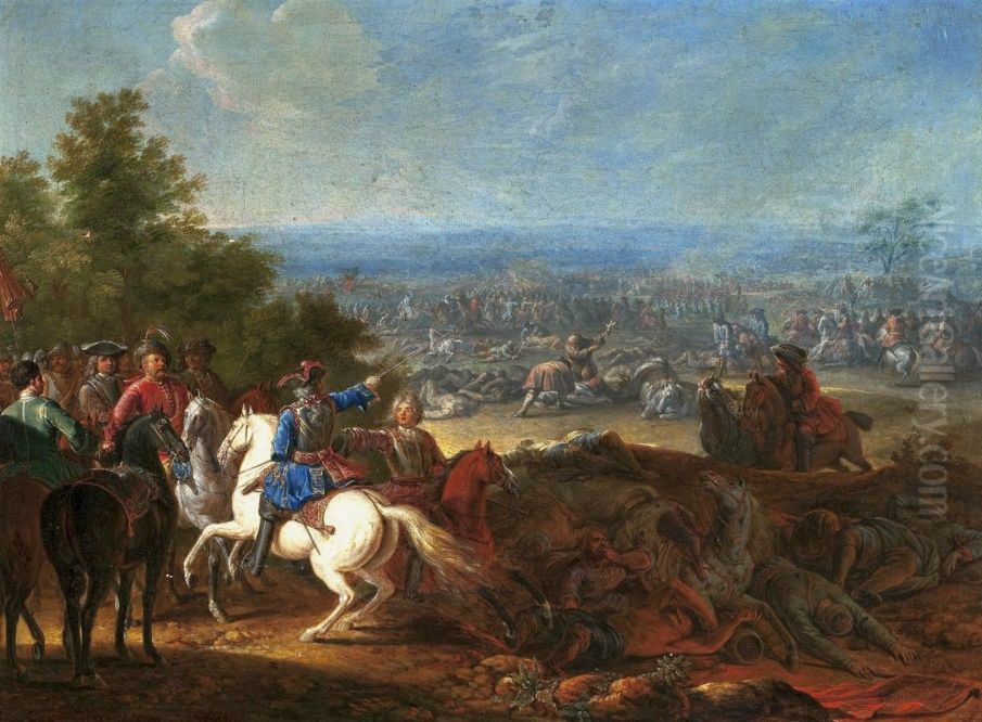 The Battle of Vienna (1683). Oil Painting by Adam Frans van der Meulen