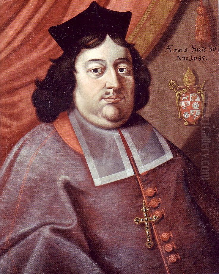 Portrat des Furstbischofs Johann Franz Khuen Oil Painting by Stephan Kessler