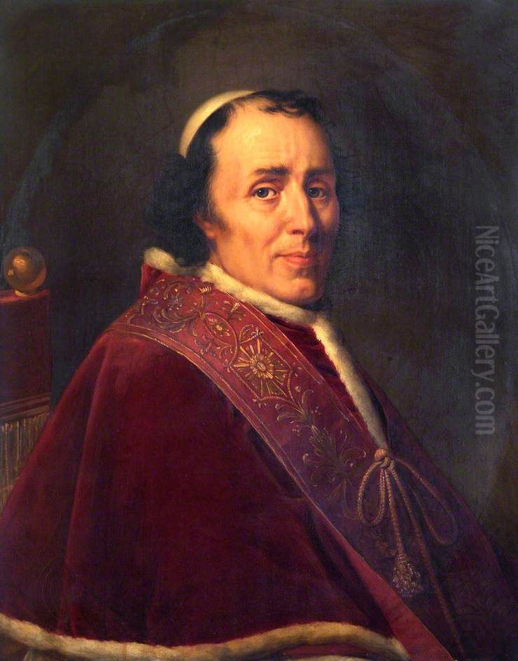 Pope Pius VII (1742-1823) Oil Painting by Robert Lefevre