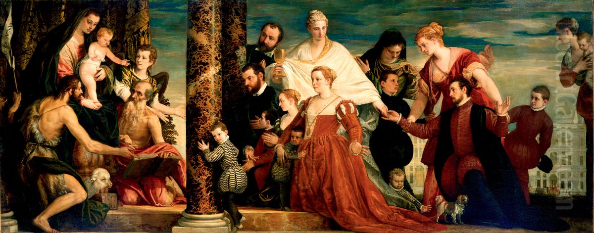 La Madonna della famiglia Cuccina Oil Painting by Paolo Veronese (Caliari)