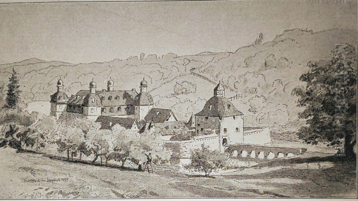 Castle Krottorf Oil Painting by Hans Gude