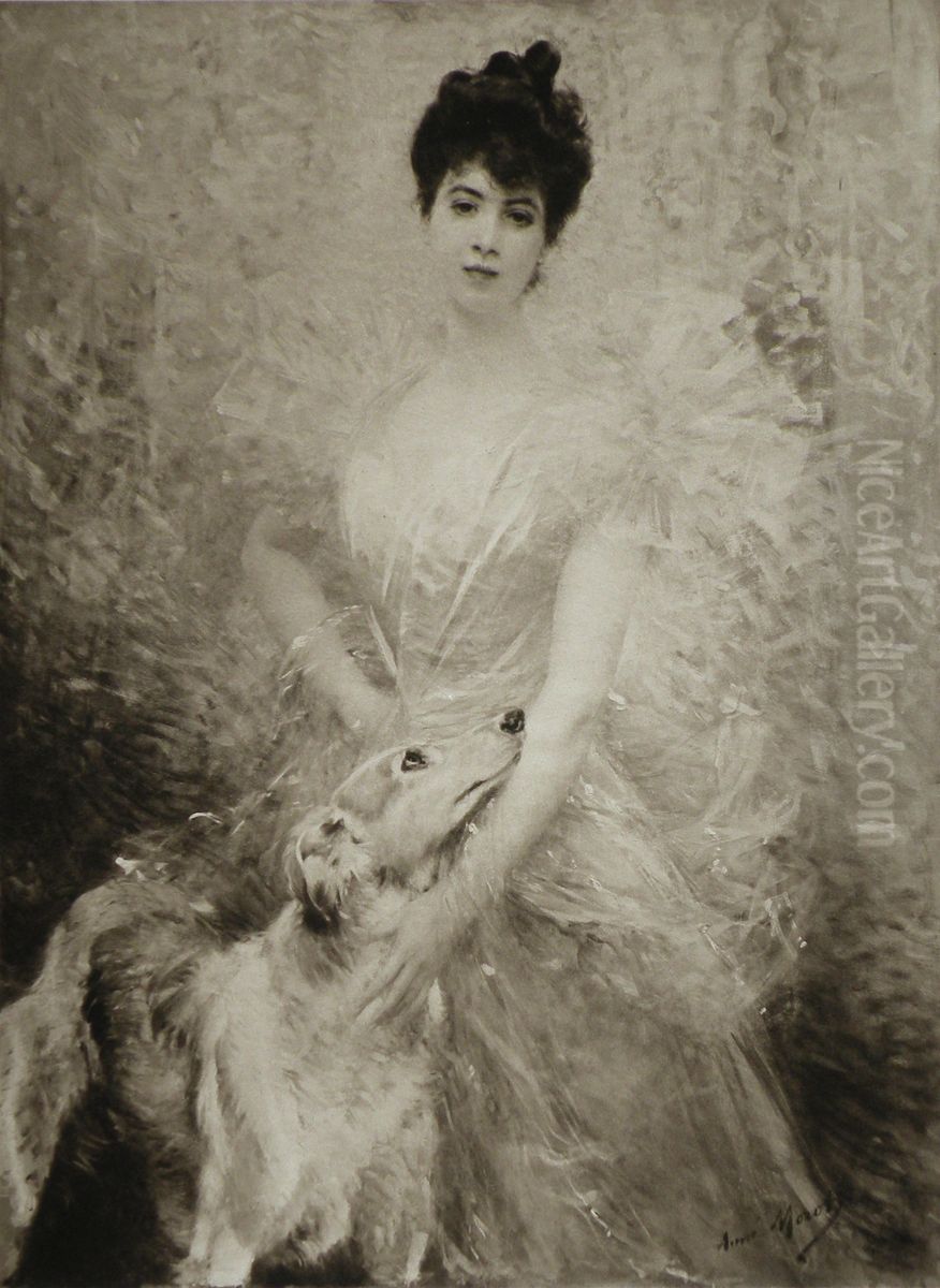 Mademoiselle Brice Oil Painting by Aime Morot