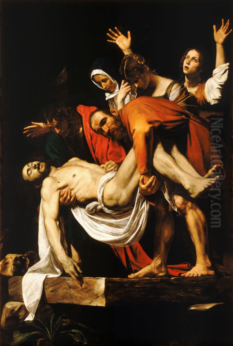 The Entombment of Christ Oil Painting by Caravaggio