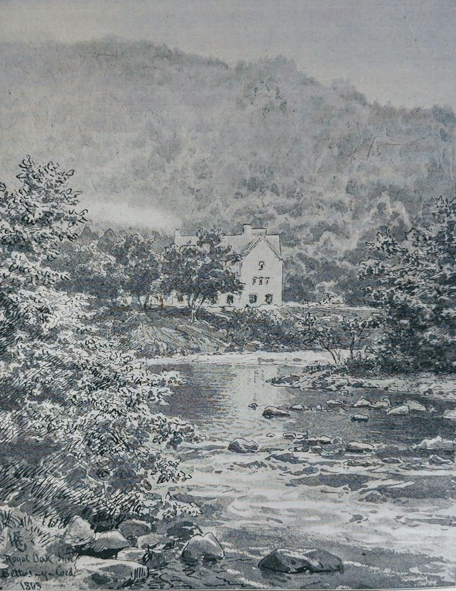 By the River Llugwy in Wales Oil Painting by Hans Gude