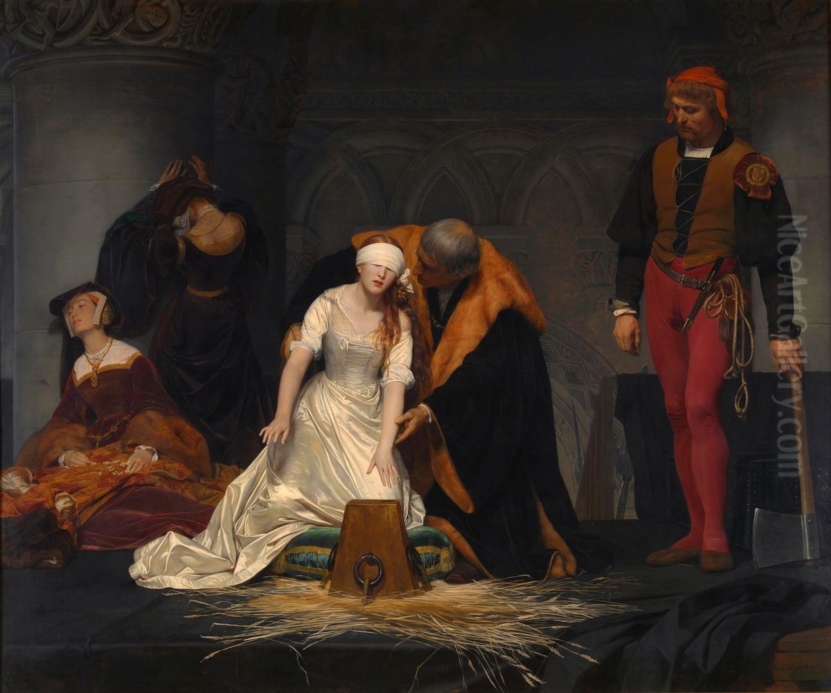 The Execution of Lady Jane Grey Oil Painting by Paul Delaroche