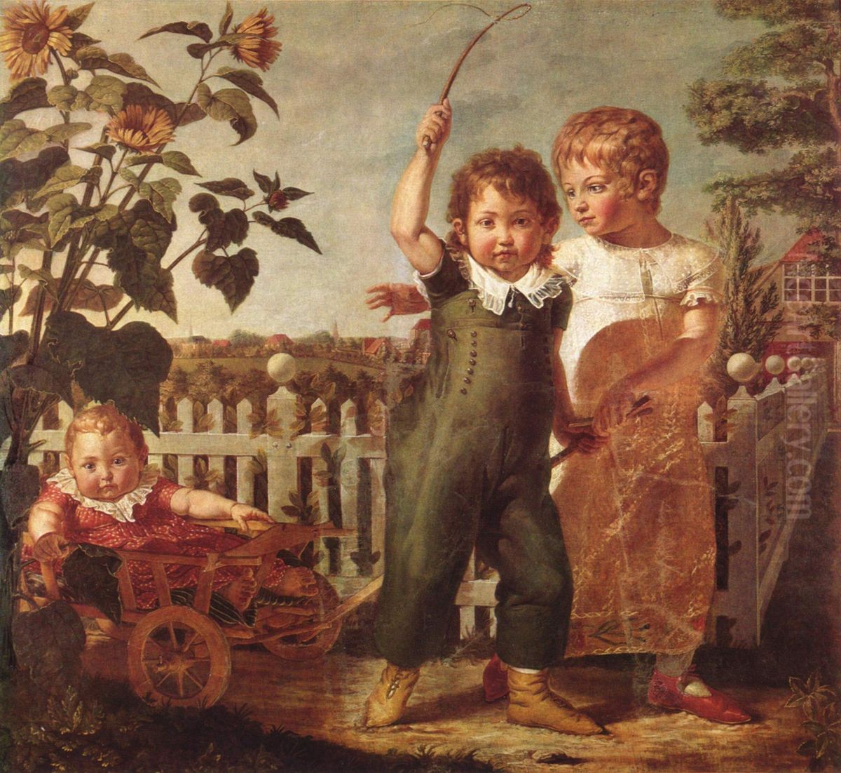 The Hulsenbeck Children Oil Painting by Philipp Otto Runge