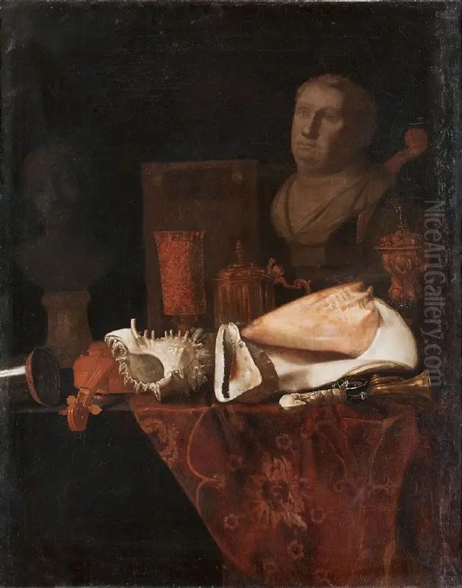 Still life with seashells Oil Painting by Joannes de Cordua