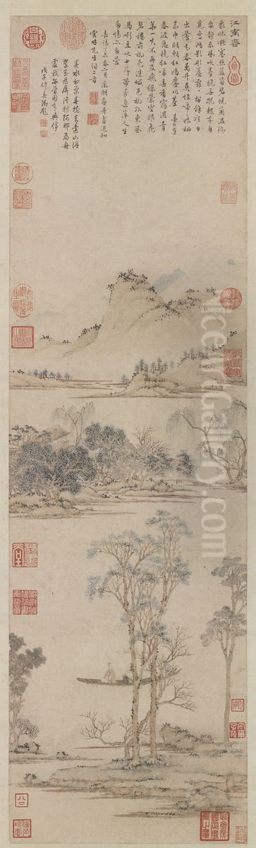 Spring in Chiang-nan Oil Painting by Wen Zhengming