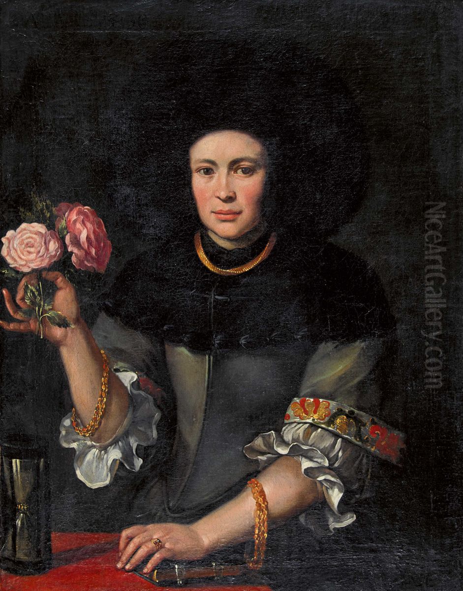 Bildnis Katharina Koch geb. Langhans (1655-?). Oil Painting by unknown