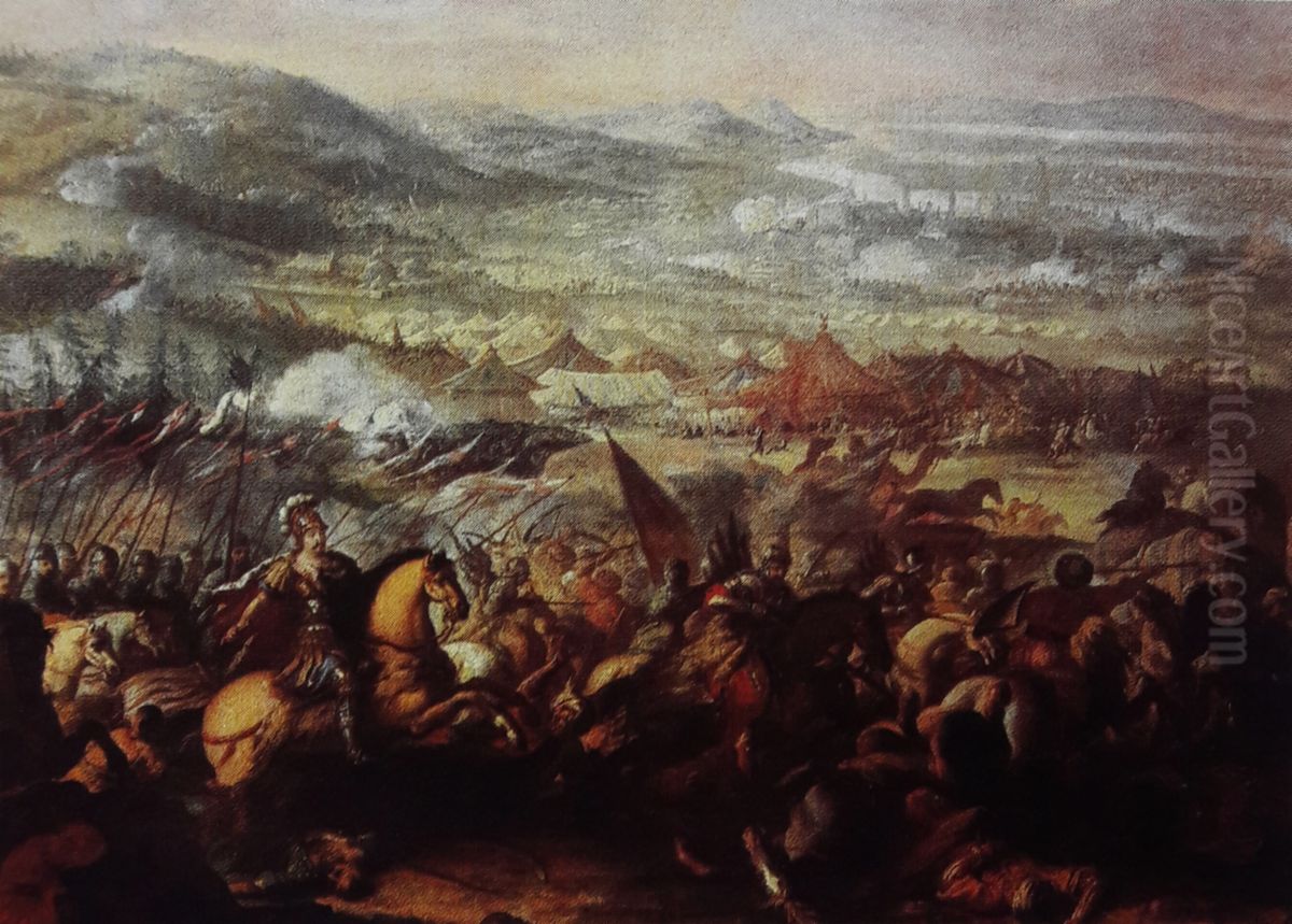 Relief of Vienna (1683). Oil Painting by Martino Altomonte