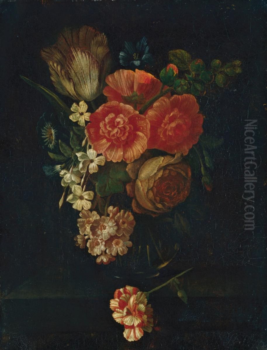 Flower still life Oil Painting by Pieter Hardime
