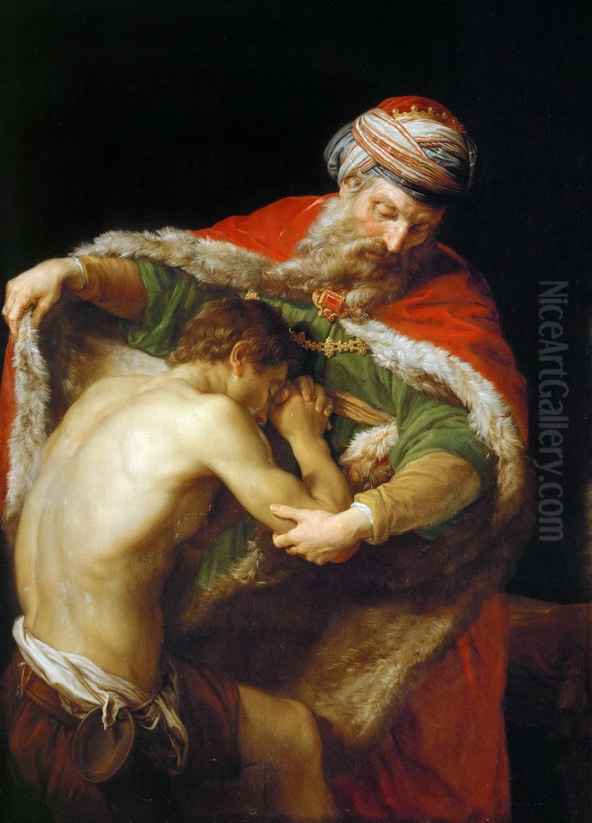 Gleichnis vom verlorenen Sohn Oil Painting by Pompeo Batoni