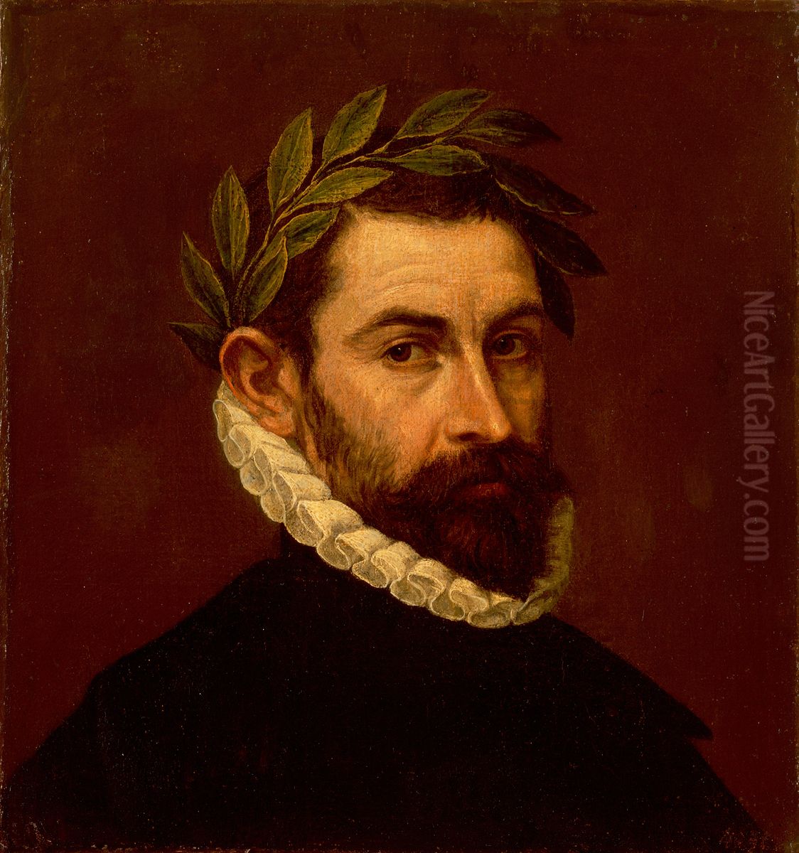 Portrait of the Poet Alonso de Ercilla y Zuniga Oil Painting by El Greco