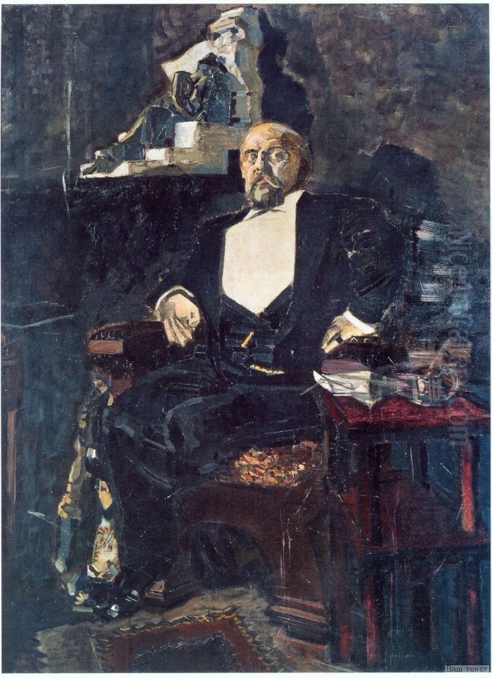 Portrait_of_Savva_Mamontov Oil Painting by Mikhail Vrubel