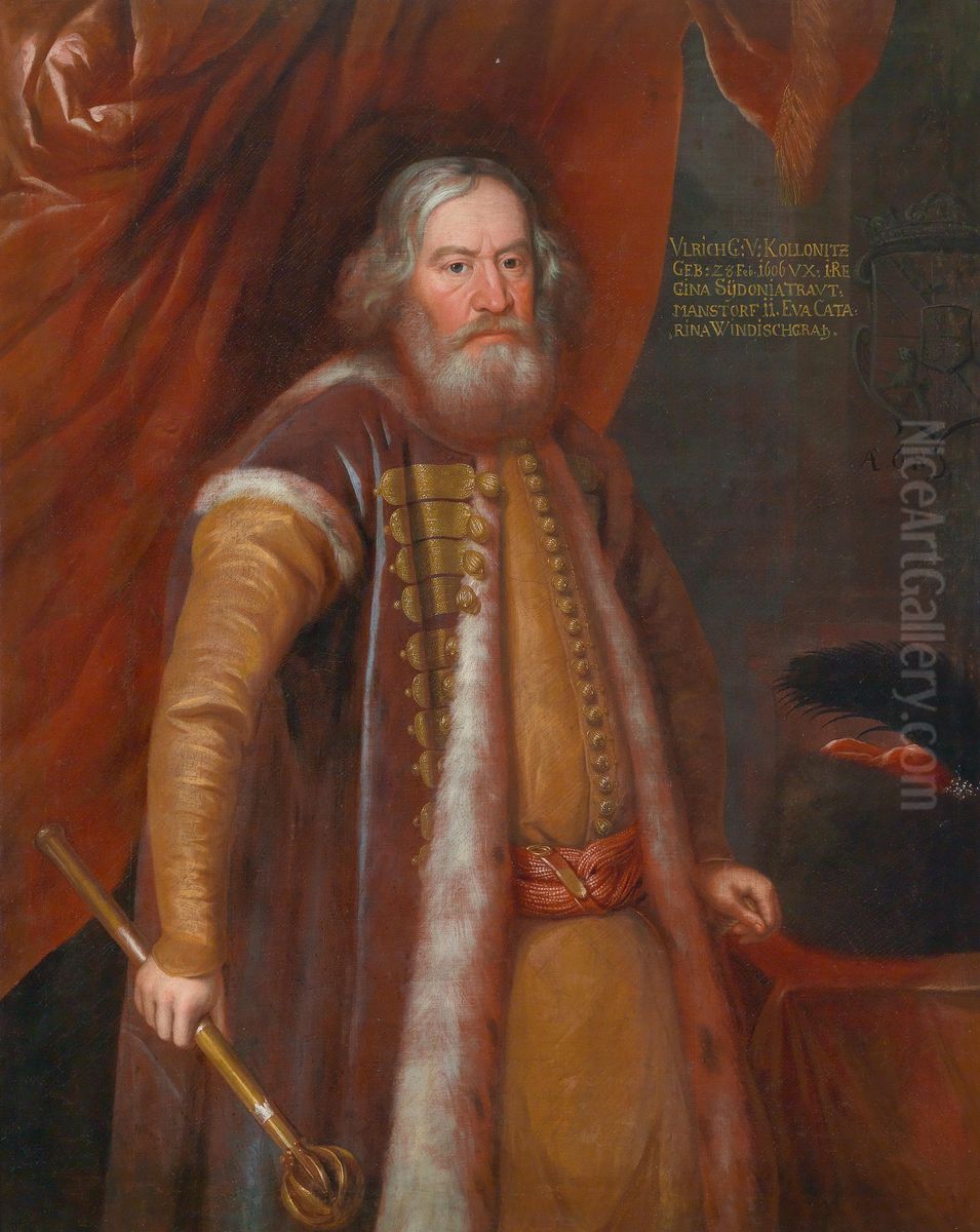 Bildnis Graf Ulrich von Kollonitz zu Kollegrad (1606- 1676) Oil Painting by Unidentified painter