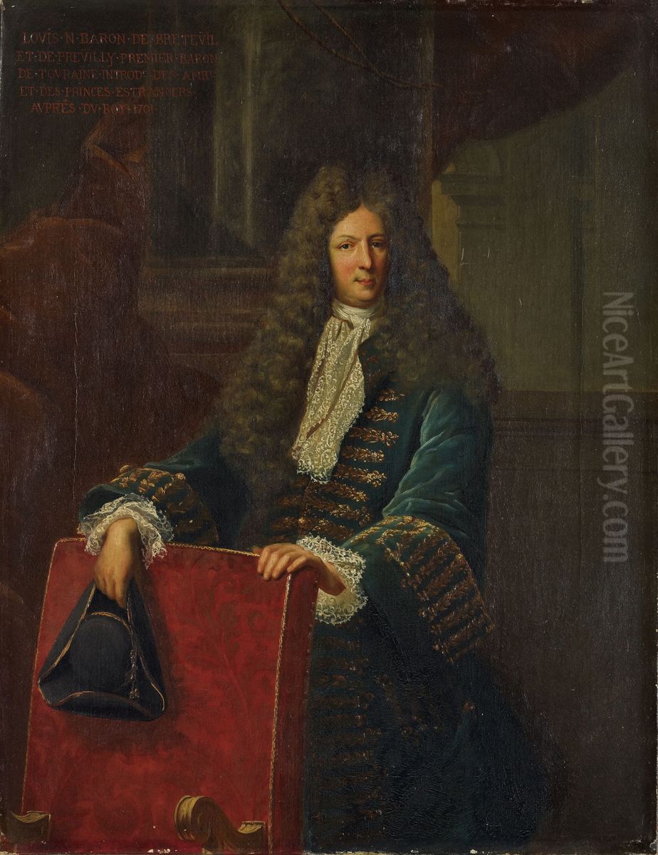 Portrait de Louis N. Baron de Breteuil Oil Painting by Hyacinthe Rigaud