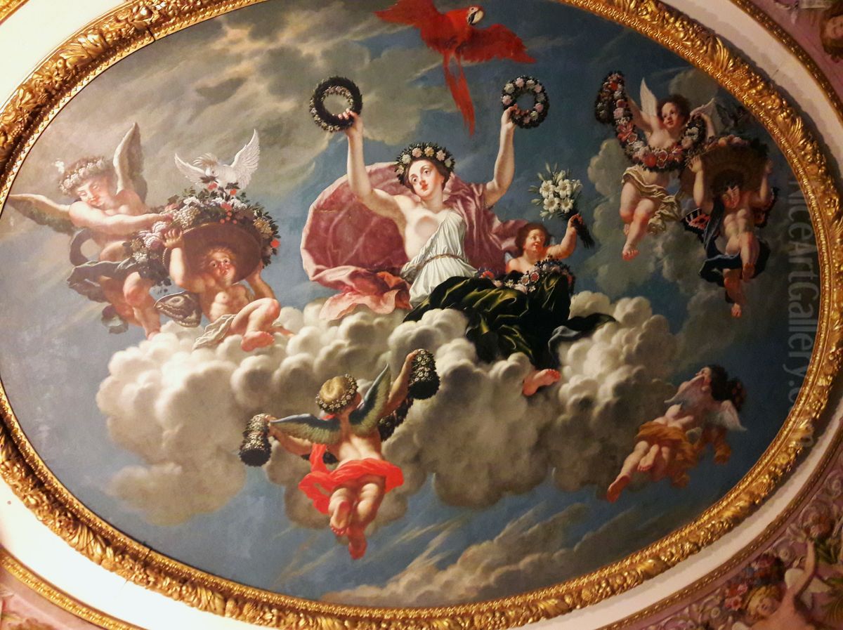 Teresa Kunegunda Sobieska as Flora. Oil Painting by Joseph Werner the Younger