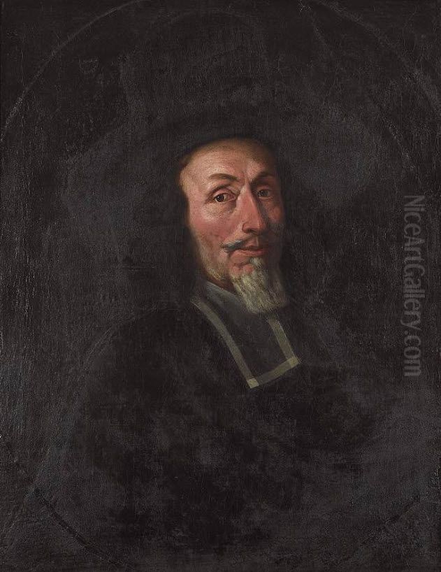 Bildnis Samuel Jenner (1624-1699), Herr zu Utzigen, Landvogt von Wangen an der Aare, des Rats 1671, Venner zu Mittellowen 1682. Oil Painting by Johannes Dunz