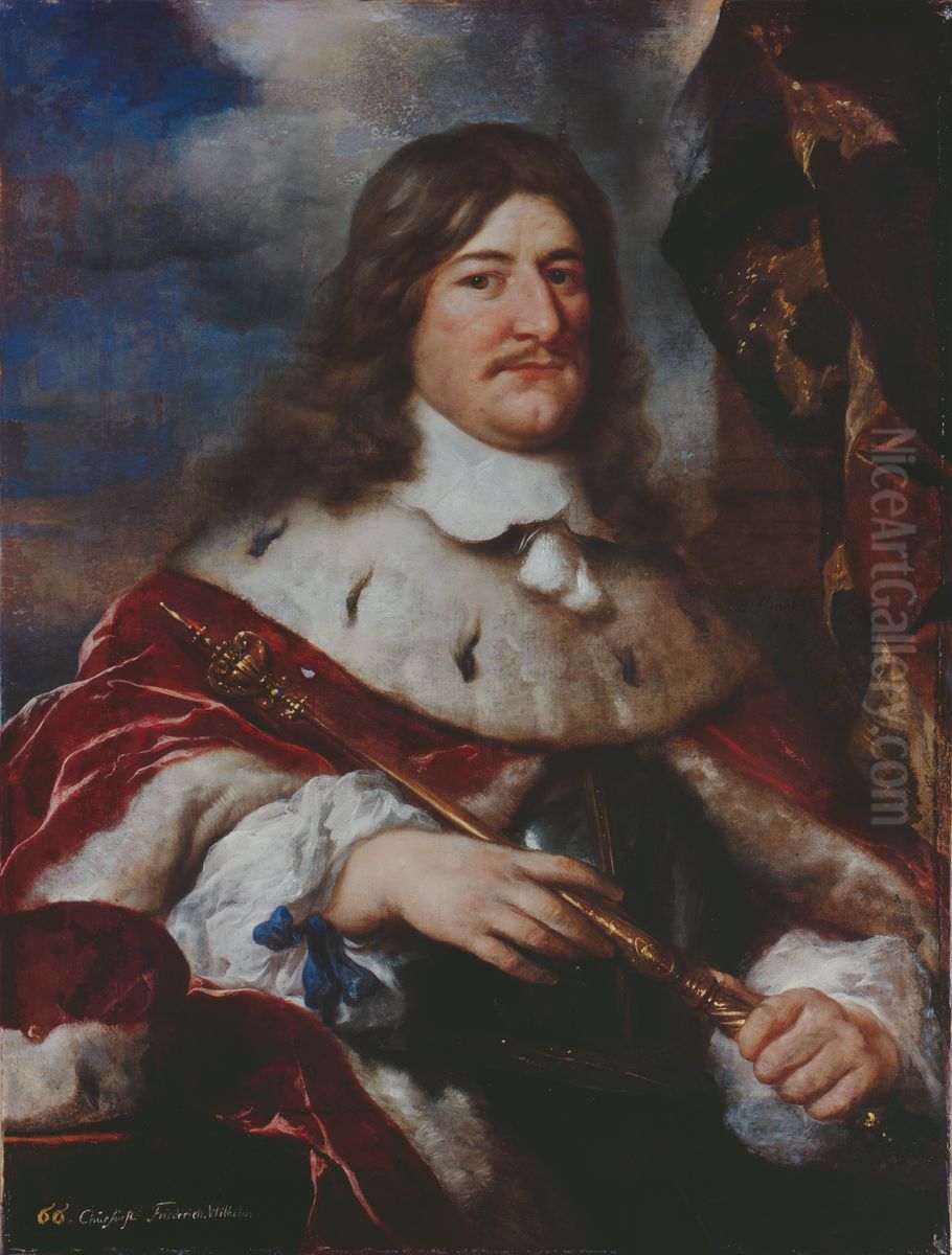 Portrait ofFrederick William, Elector of Brandenburg(1620-1688) Oil Painting by Govert Flinck
