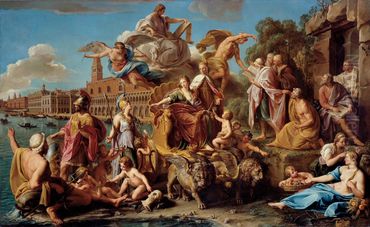 The Triumph of Venice Oil Painting by Pompeo Batoni