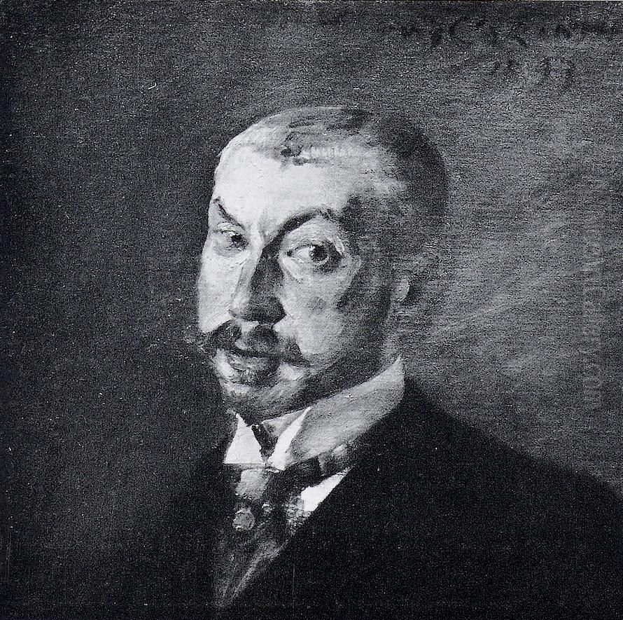 Portrat des Malers Friedrich Wahle Oil Painting by Lovis (Franz Heinrich Louis) Corinth