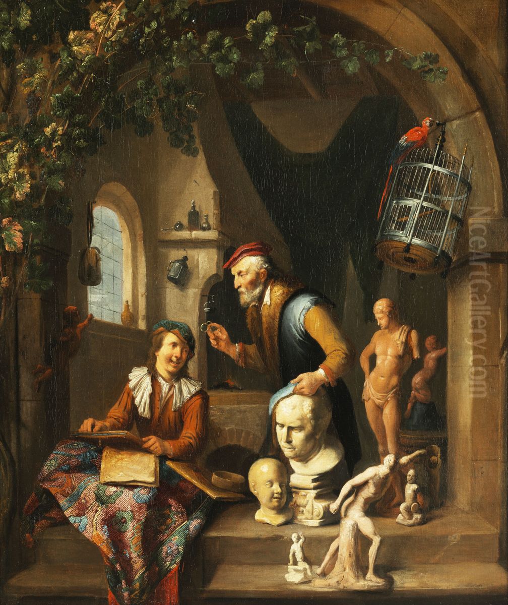 Artist's studio Oil Painting by Gerard Thomas