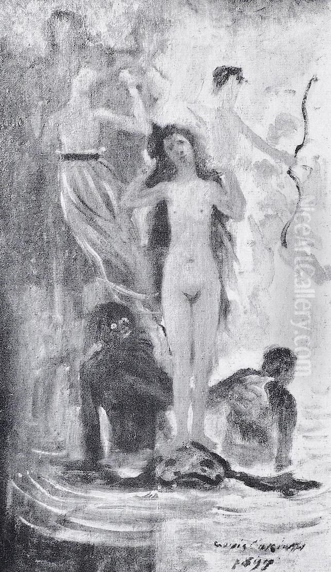 Geburt der Venus Oil Painting by Lovis (Franz Heinrich Louis) Corinth