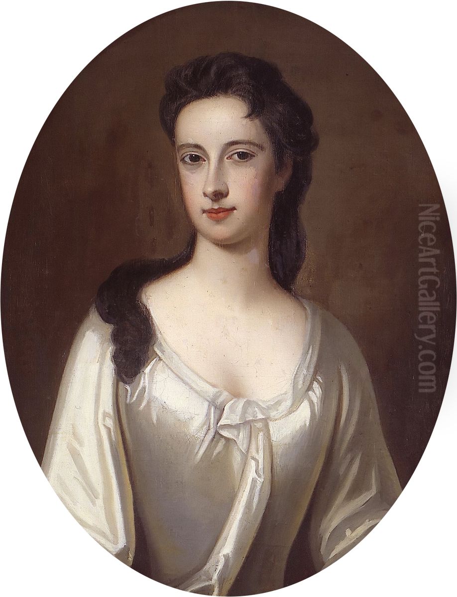 Portrait of Charlotte (1677-1715), countess of Nassau-Odijk Oil Painting by Godfrey Kneller
