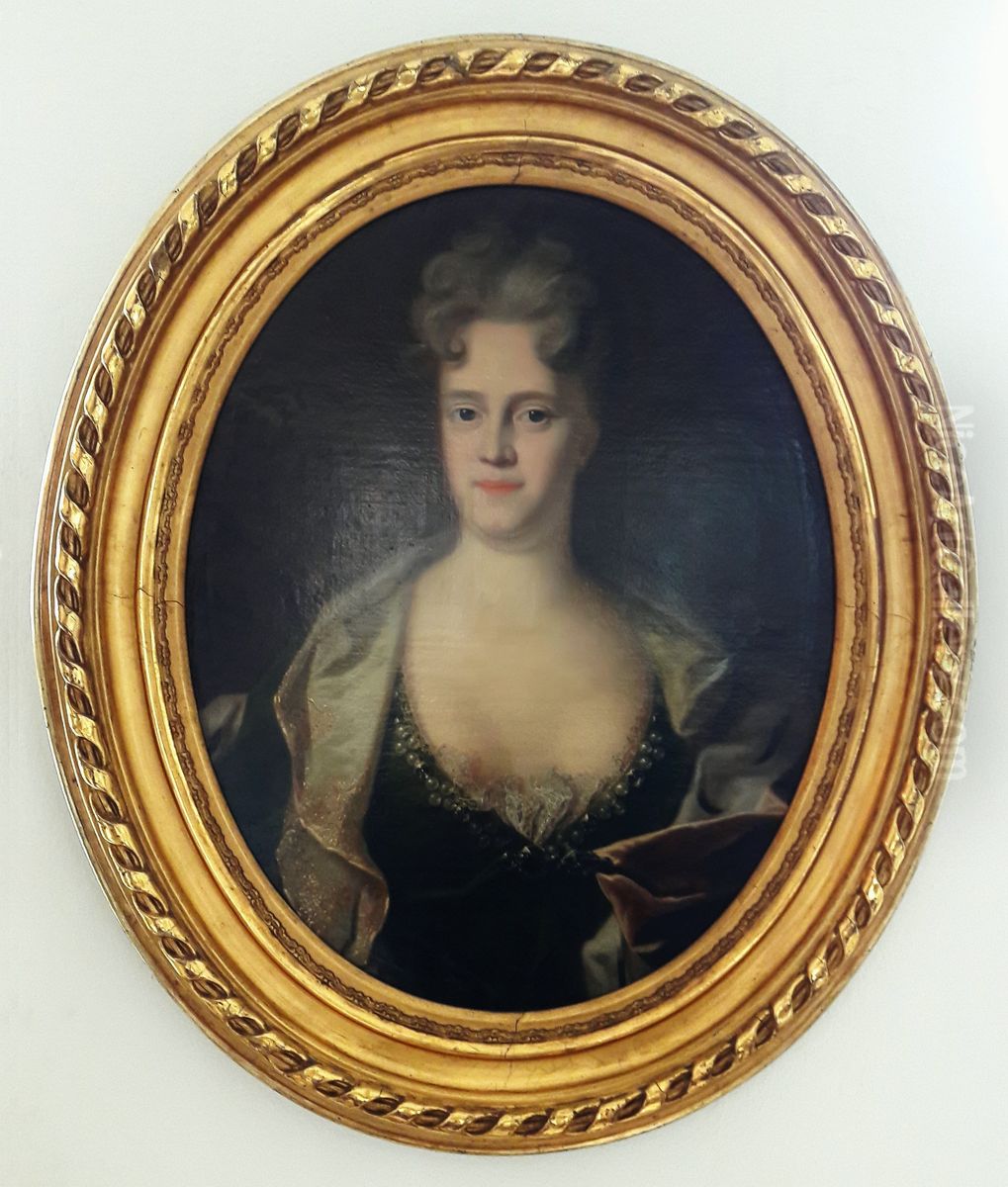 Portrait of Charlotte Amalie von Hessen-Wanfried. Oil Painting by Adam Manyoki