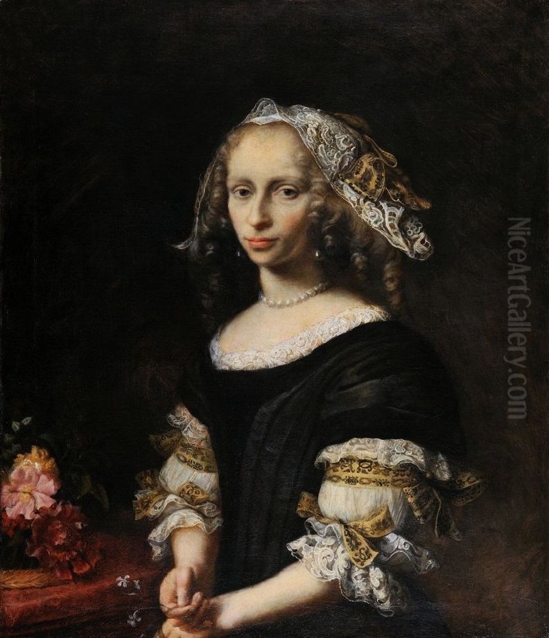 Portrait of Konstanze von Holten Schumann. Oil Painting by Daniel Schultz