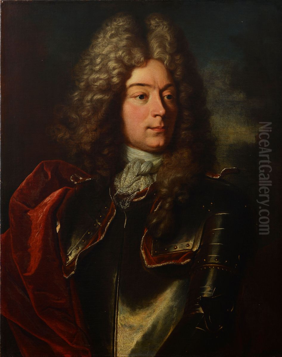 BildnisJohann Frisching(1668-1726), Mitherr zu Rumligen, Offizier, Venner zu Metzgern. Oil Painting by Hyacinthe Rigaud
