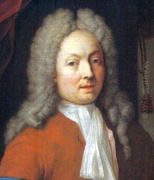 Self-portrait Oil Painting by Mattheus Terwesten